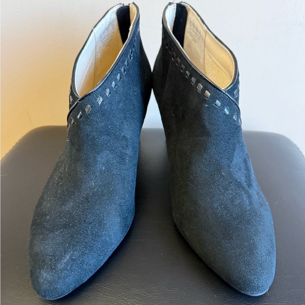 Life Stride Black Suede Ankle Booties - Picture 4 of 8
